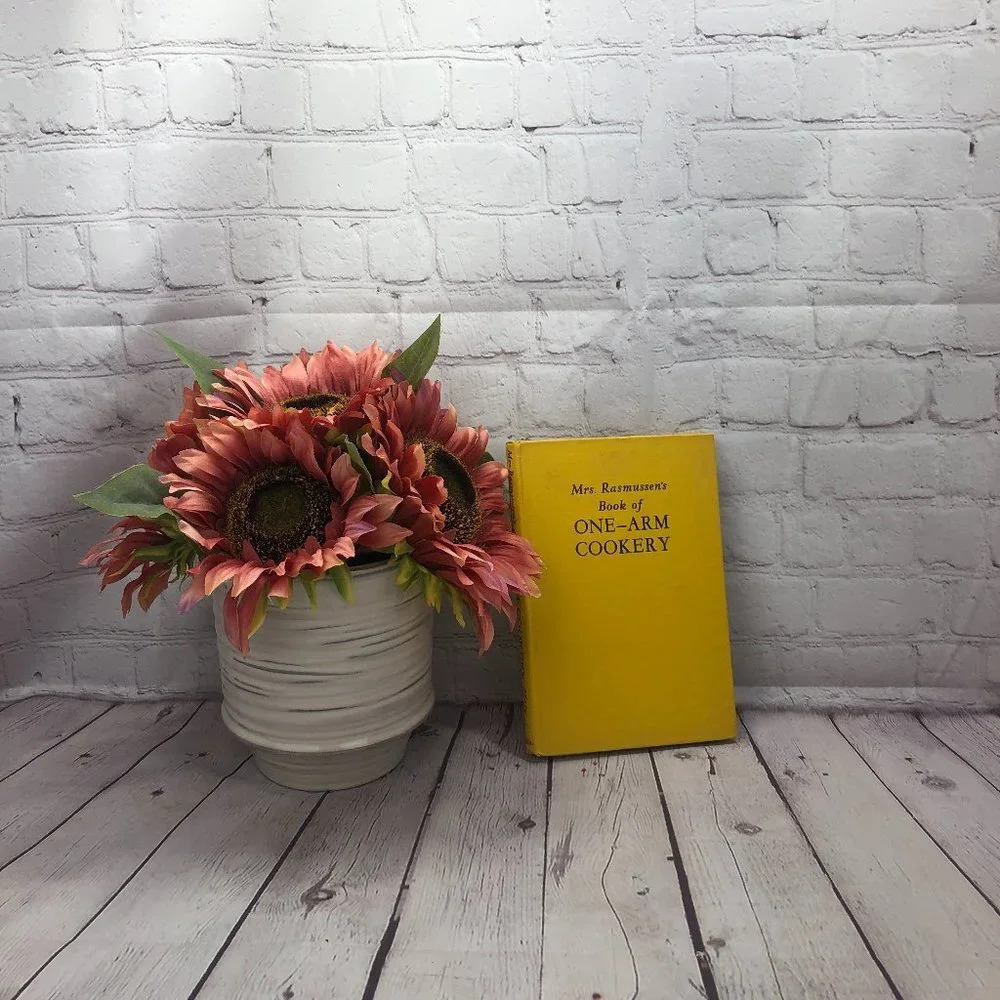 VINTAGE Mrs. Rasmussen's book of ONE-ARM COOKERY cookbook 1946